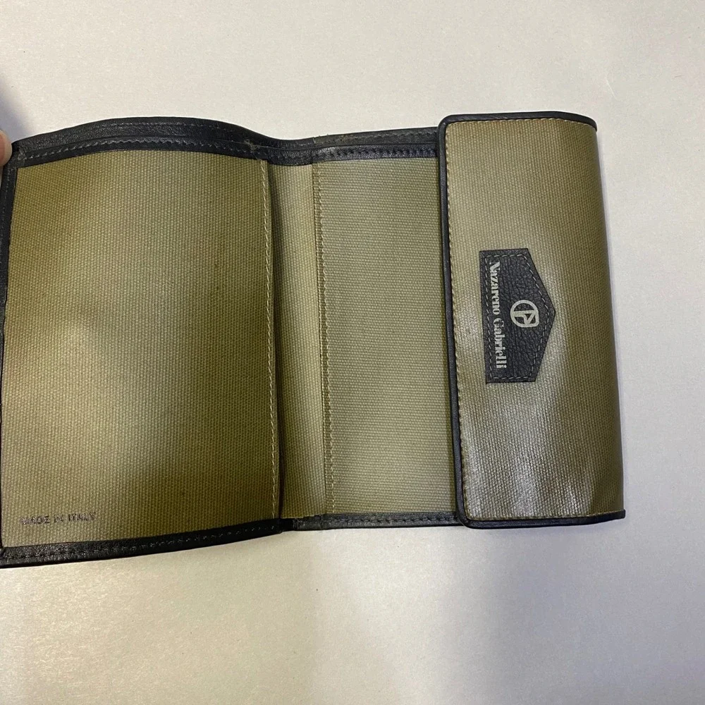 Nazareno Gabrielli Men's Wallet Clasped Coin Pouch Button Closure Designer